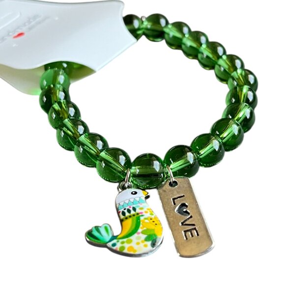 Charmze Stackable Beaded Bracelet Bird Love NEW - Picture 1 of 4